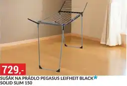 Baumax Sušák na prádlo pegasus leifheit black* solid slim 150 nabídka