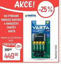 Globus Na vybrané nabíjecí baterie a nabíječky značky Varta nabídka