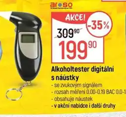 Globus Aroso Alkoholtester digitální s náústky nabídka