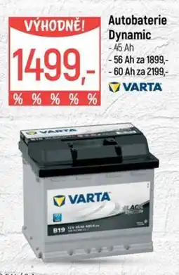Globus VARTA Autobaterie Dynamic nabídka