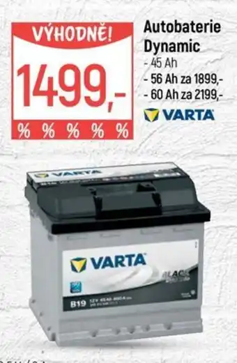 Globus VARTA Autobaterie Dynamic nabídka