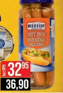 Jip McEnnedy hot dog párky nabídka