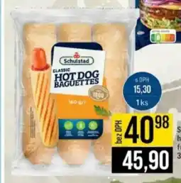 Jip Schulstad hot dog francouzský rohlík nabídka