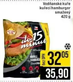 Jip Vodňanské kuře kuřecí hamburger smažený nabídka