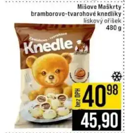 Jip Mišove Maškrty bramborovo-tvarohové knedlíky nabídka
