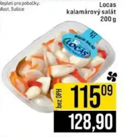 Jip Locas kalamárový salát nabídka