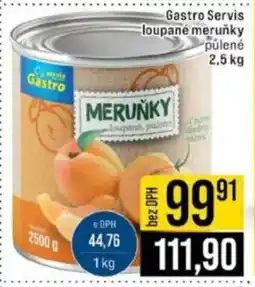 Jip Gastro Servis loupané meruňky nabídka