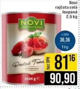 Jip Novi rajčata celá loupaná nabídka
