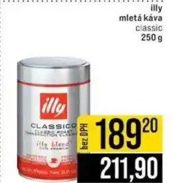 Jip Illy mletá káva nabídka