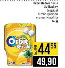 Jip Orbit Refresher's žvýkačky nabídka