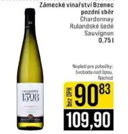 Jip Zámecké vinařství Bzenec pozdní sběr nabídka