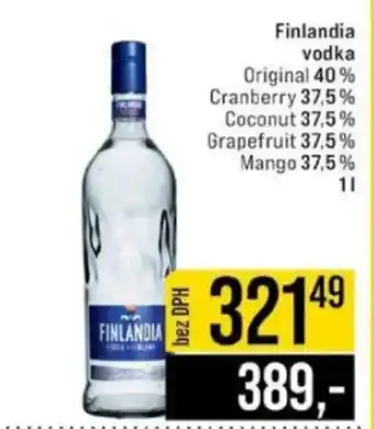 Jip Finlandia vodka nabídka