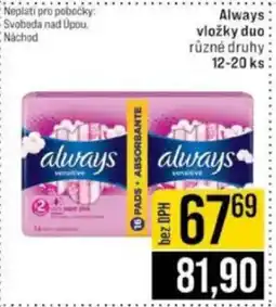 Jip Always vložky duo nabídka