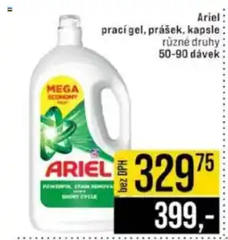 Jip Ariel prací gel, prášek, kapsle nabídka