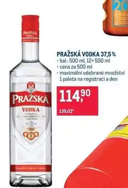 Makro Pražská Vodka 37,5 % nabídka