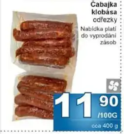Jip Čabajka klobása odřezky nabídka