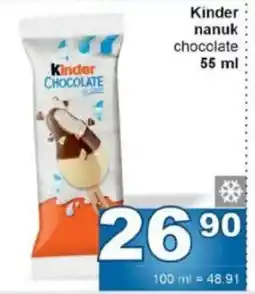 Jip Kinder nanuk chocolate nabídka