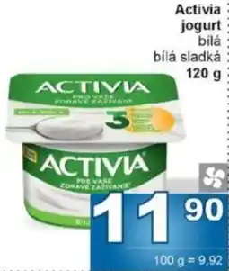 Jip Activia jogurt bilá bílá sladká nabídka