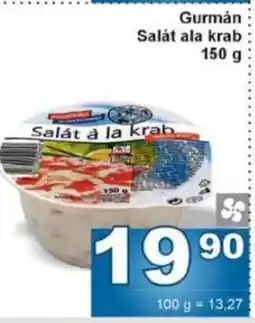 Jip Gurmán Salát ala krab nabídka