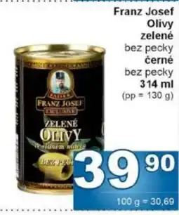 Jip Franz Josef Olivy zelené bez pecky černé bez pecky nabídka