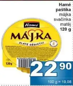 Jip Hamé paštika májka svačinka matěj nabídka