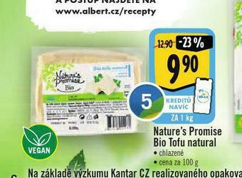 Albert Bio tofu nabídka
