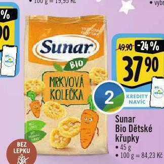 Albert Sunar bio dětské křupky nabídka