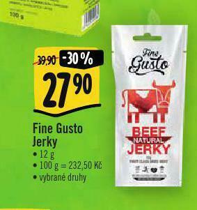 Albert Fine gusto jerky nabídka