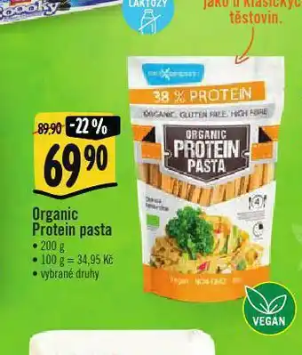 Albert Organic protein pasta nabídka