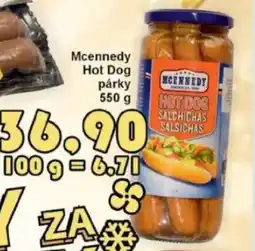Jip Mcennedy Hot Dog párky nabídka