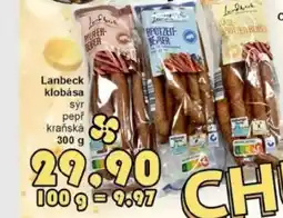 Jip Lanbeck klobása nabídka