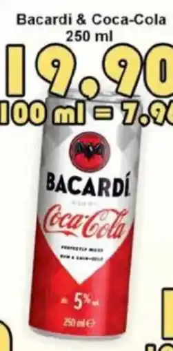 Jip Bacardi & Coca-Cola nabídka