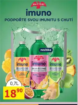 BENE Nápoje MATTONI imuno nabídka