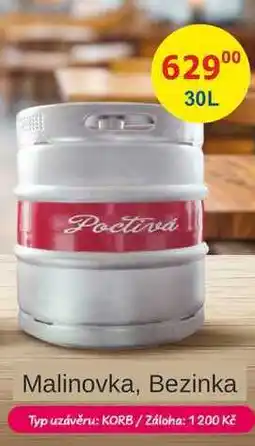 BENE Nápoje Poctivá od Poděbradka sud nabídka