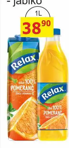 BENE Nápoje Relax DŽUS 100% POMERANČ nabídka