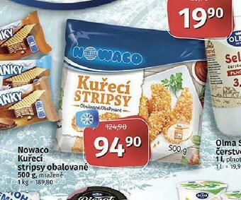 Coop Nowaco kuřecí stripsy obalované nabídka