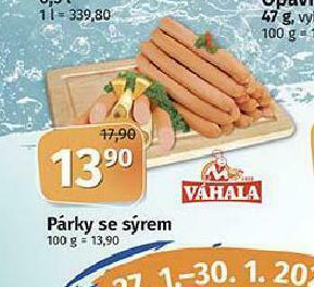 Coop Párky se sýrem nabídka