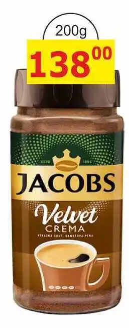 BENE Nápoje Jacobs Velvet Crema Rozpustná káva nabídka