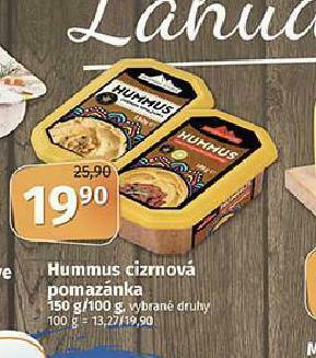 Coop Hummus cizrnová pomazánka nabídka