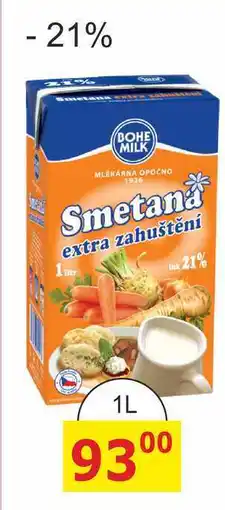 BENE Nápoje BOHE MILK Smetana extra zahuštěná 21% nabídka