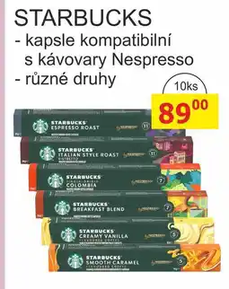 BENE Nápoje STARBUCKS - kapsle kompatibilní s kávovary Nespresso - různé druhy 10ks nabídka
