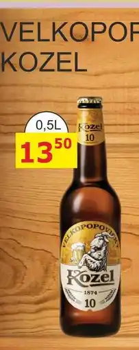 BENE Nápoje VELKOPOPOVICKÝ KOZEL 10° nabídka