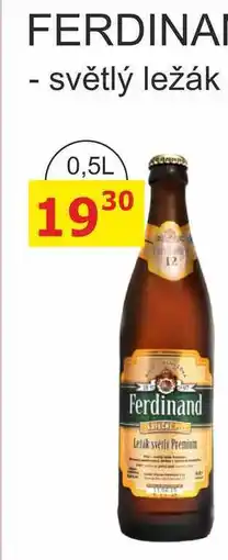 BENE Nápoje FERDINAD - světlý ležák nabídka