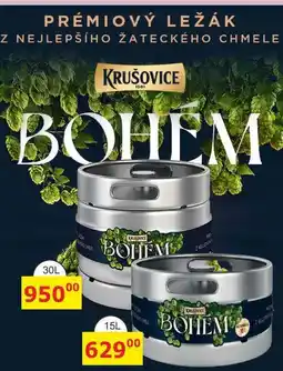 BENE Nápoje KRUŠOVICE BOHÉM - světlý ležák 15l sud nabídka