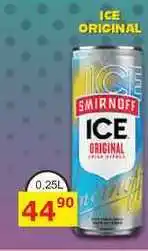 BENE Nápoje SMIRNOFF ICE ORIGINAL 0,25L míchaný nápoj v plechu nabídka