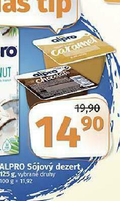 Coop Alpro sójový dezert nabídka