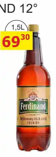BENE Nápoje FERDINAD - světlý ležák 1,5L Nefiltrovaný nabídka