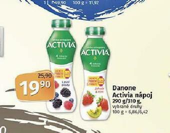 Coop Danone actívia nápoj nabídka