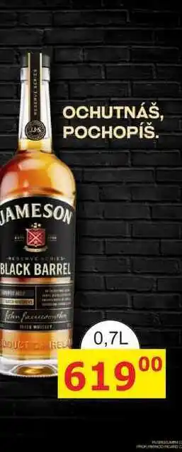 BENE Nápoje JAMESON BLACK BARREL nabídka