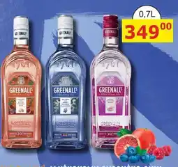 BENE Nápoje GREENALL GIN nabídka